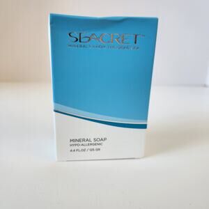 New! Seacret Mineral Soap Hypo-Allergenic 4.4 fl oz Dead Sea Body Skincare NIB